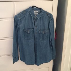 Denim button up shirt